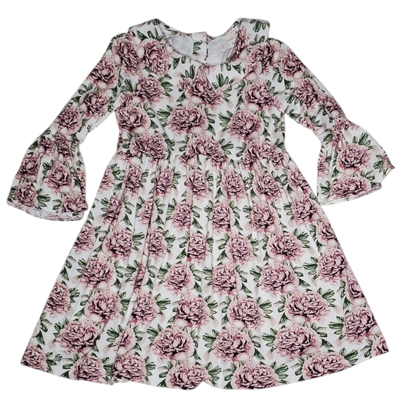 Kate Quinn Long-sleeve Dress Peony Baby Girls 12-18 Months - Picture 1 of 3